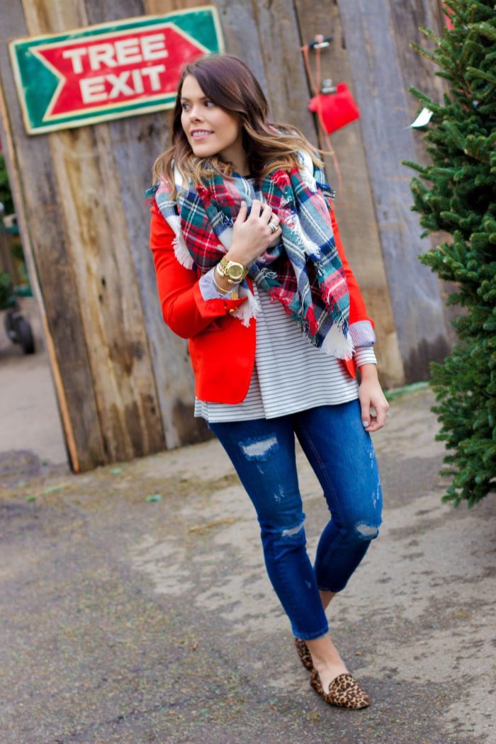 christmas plaid & a fun event