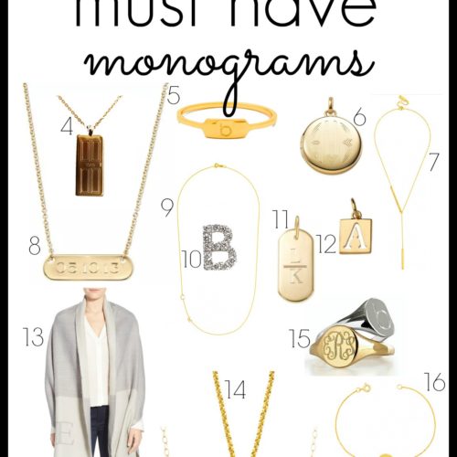 Monogram Jewelry