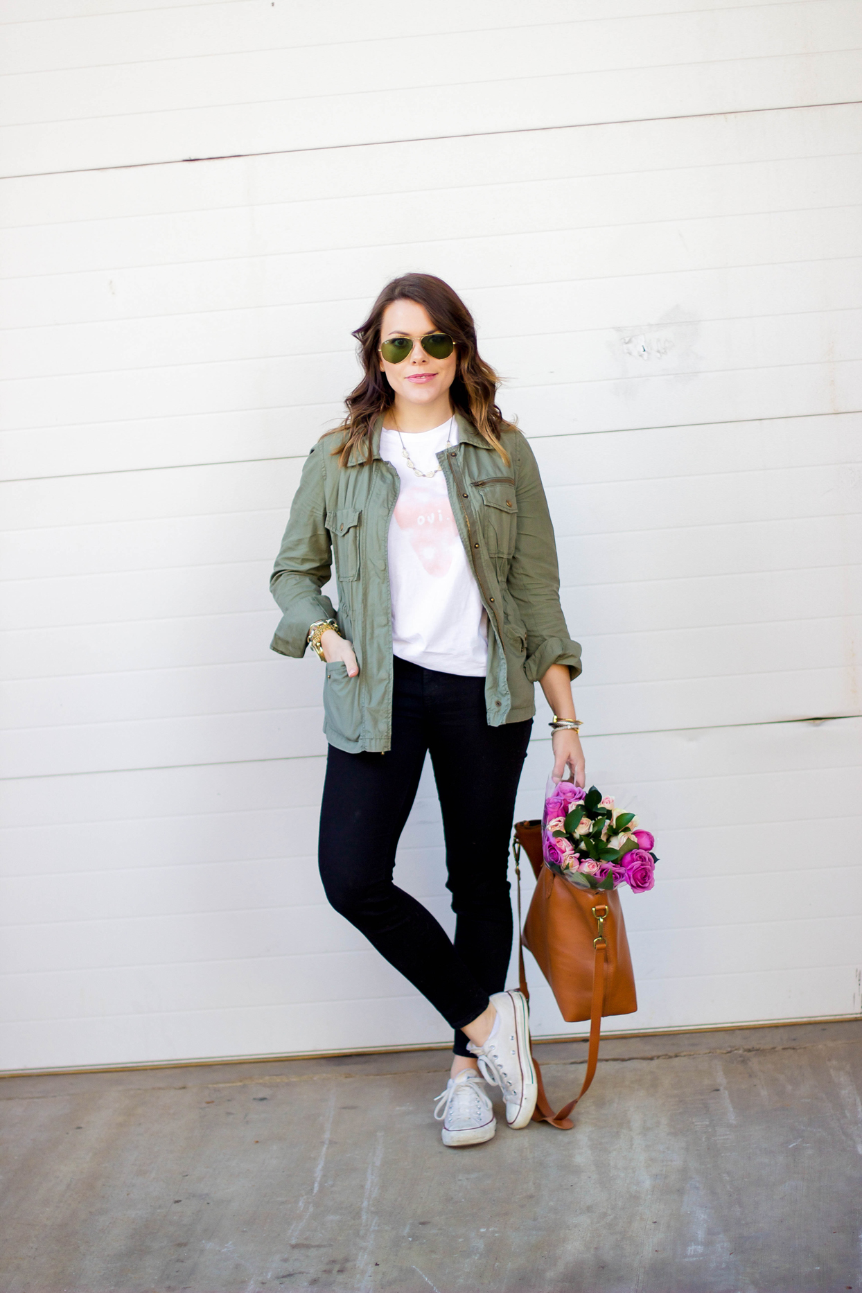 Casual Valentine's Day Outfit - Glitter & Gingham