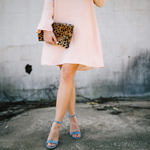 Blush pink dress from Nordstrom perfect for spring featuring Steve Madden heels