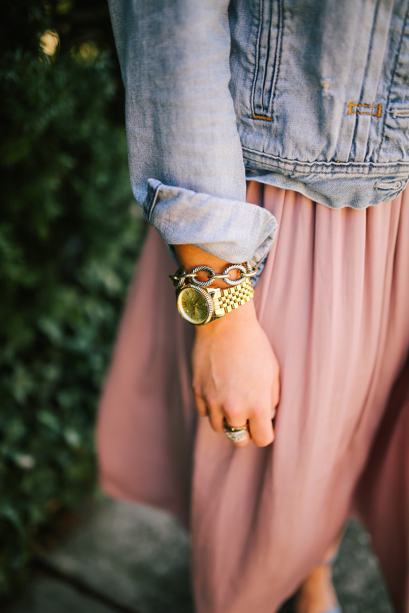 Pastel Mix: Blush pink sweater, Soft mint scarf & Distressed denim } -  Meagan's Moda