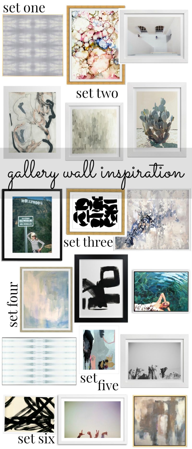 home is where the heart is: gallery wall inspiration - Glitter & Gingham