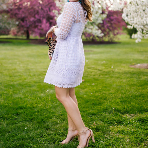 Derby Dress Inspiration: ASOS Dress, Zara Heels, Clare V. Clutch, Lisi Lerch Tassel Earrings