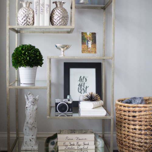 How to style a bookcase 3 ways on Glitter & Gingham ft. World Market Bookcase