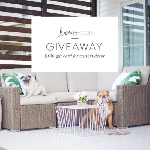Loom Decor Giveaway on Glitter & Gingham