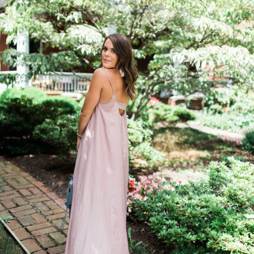 Shopbop Maxi on Glitter & Gingham // Ft. Rebecca Minkoff Handbag, Bauble Bar Earrings, Leopard Sandals