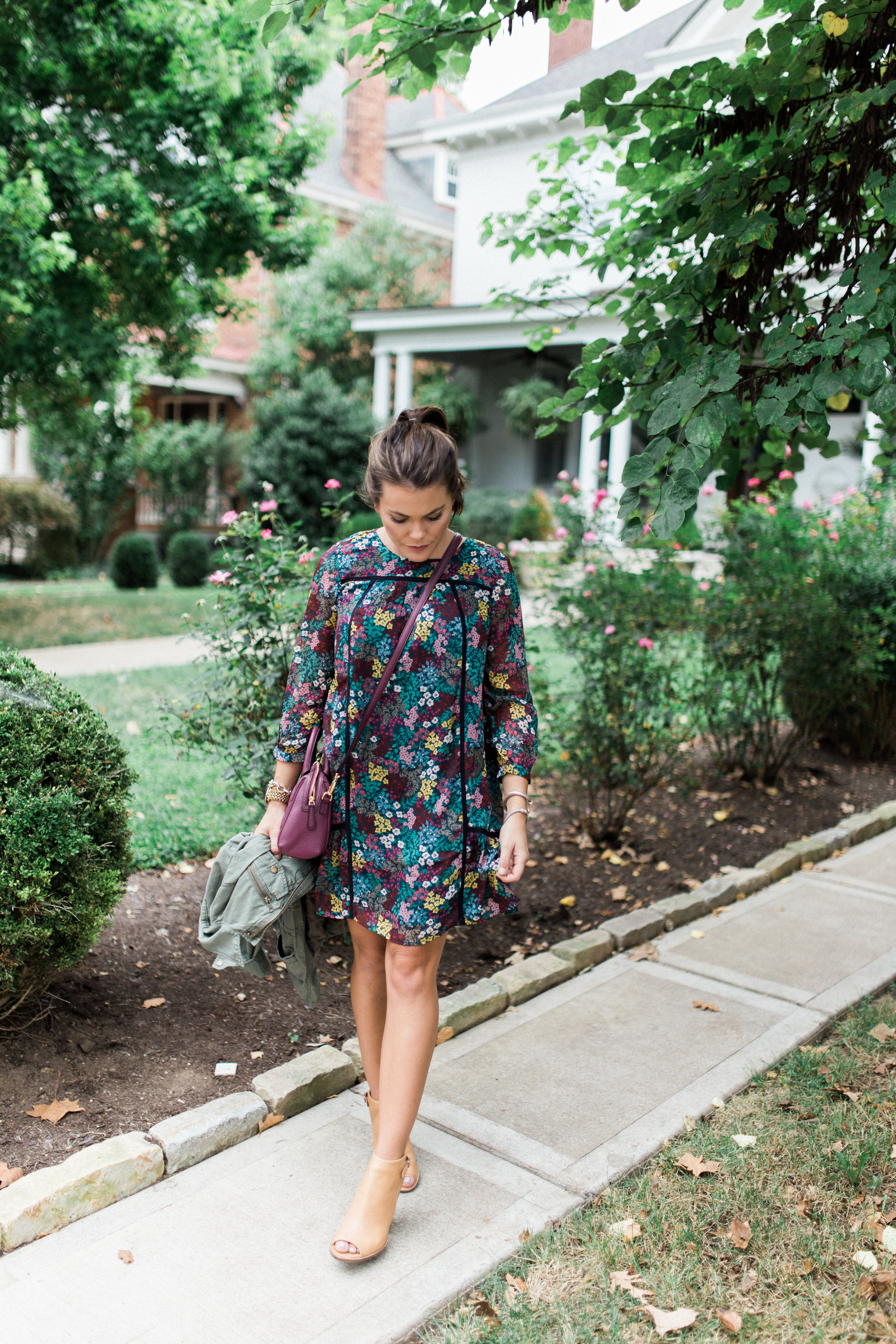 Loft Green Floral Dress Best Sale, UP ...