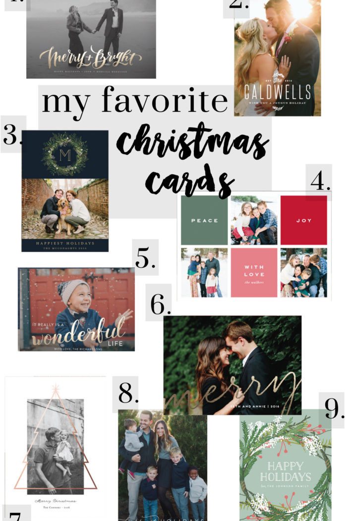 my favorite christmas cards & a $250 Minted giveaway