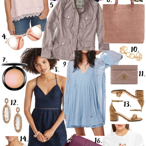 Spring Wishlist via Glitter & Gingham / Best spring trends, spring closet musts / Ft. Abercrombie & Fitch, Madewell, Kendra Scott, Gucci, Kate Spade