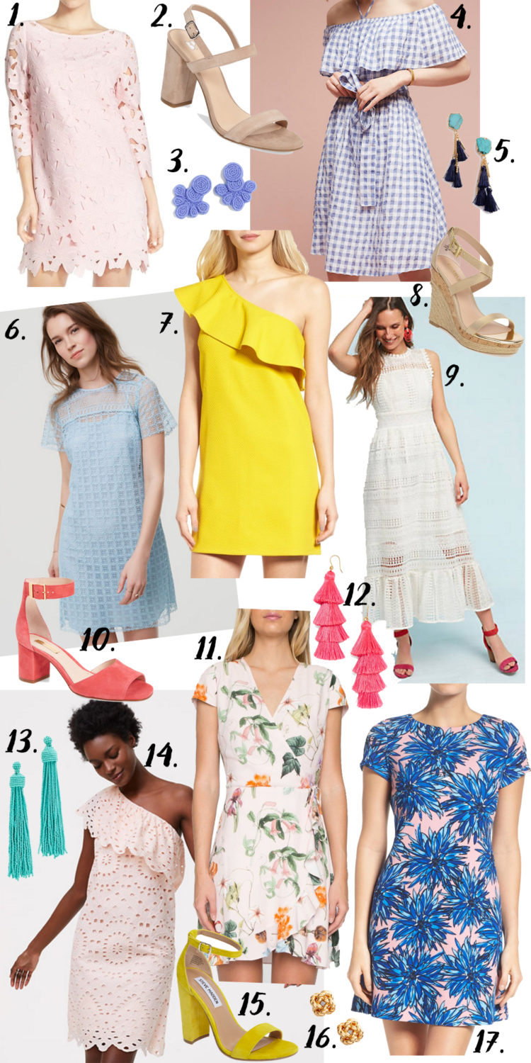 Best Easter Dresses Under $200 via Glitter & Gingham // Nordstrom, LOFT, Anthropologie