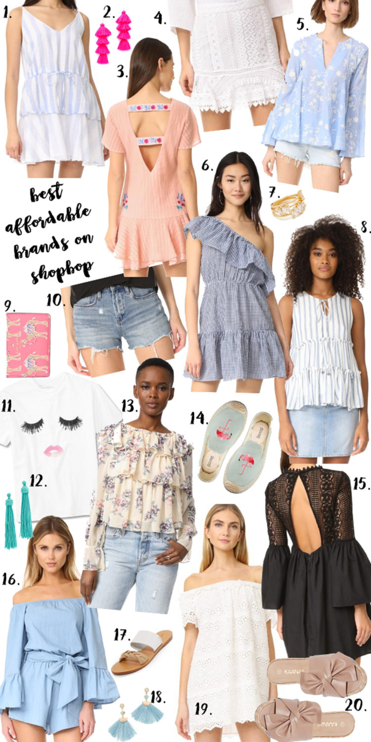 Most Affordable Shopbop Brands // how to shop on shopbop on a budget // budget shopping // spring style // under $100 buys on shopbop