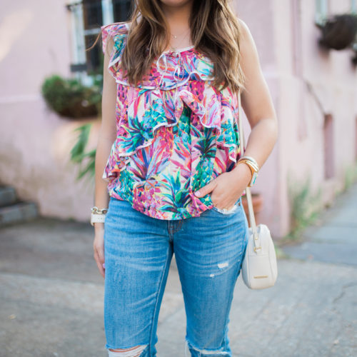 J Crew Pineapple Top / Charleston, SC