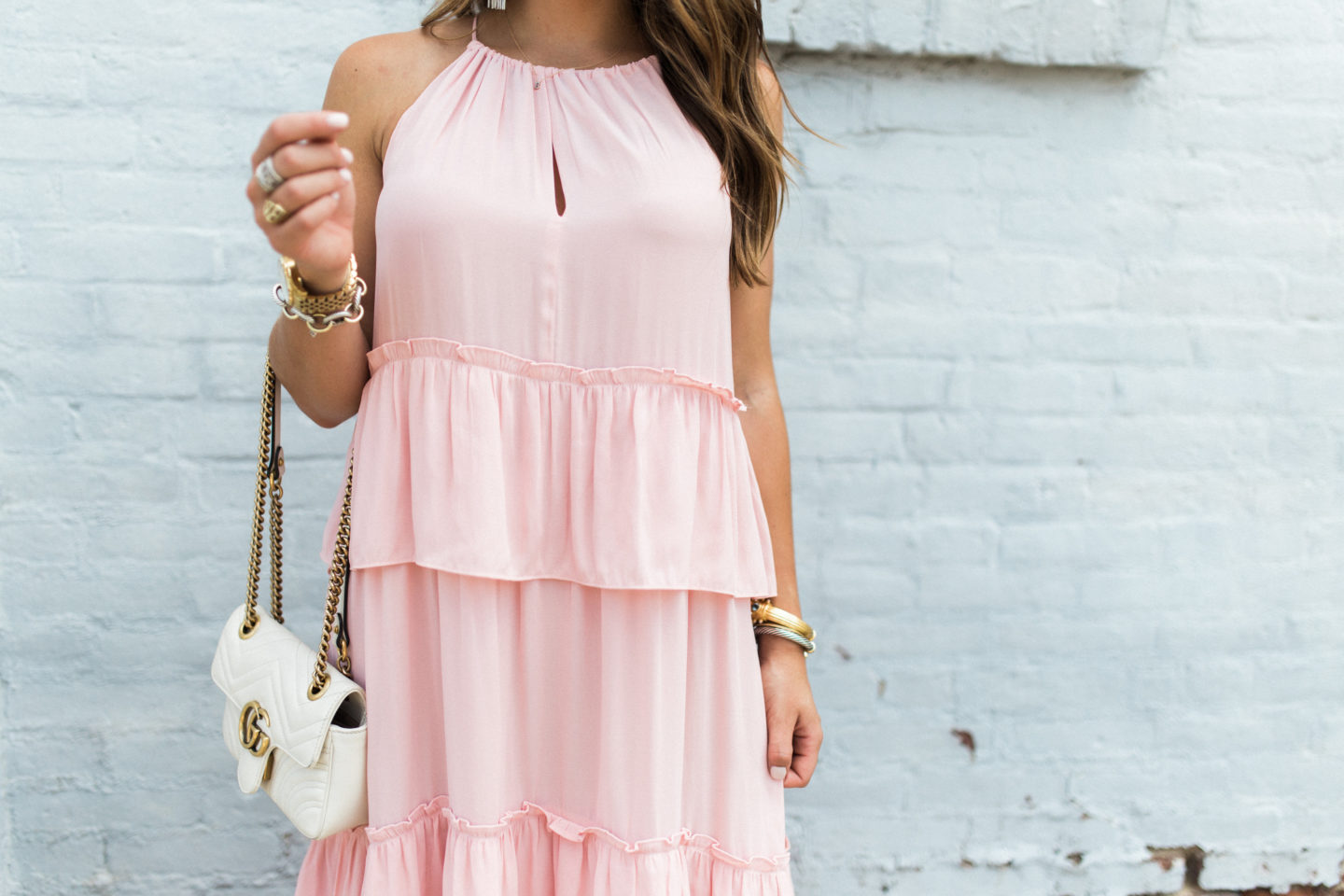 Pretty in Pink Gingham Maxi Dress