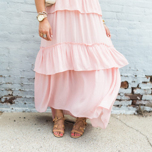 LOFT Pink Maxi Dress / Summer Style