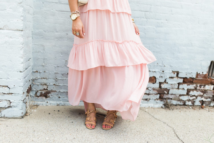 LOFT Pink Maxi Dress / Summer Style