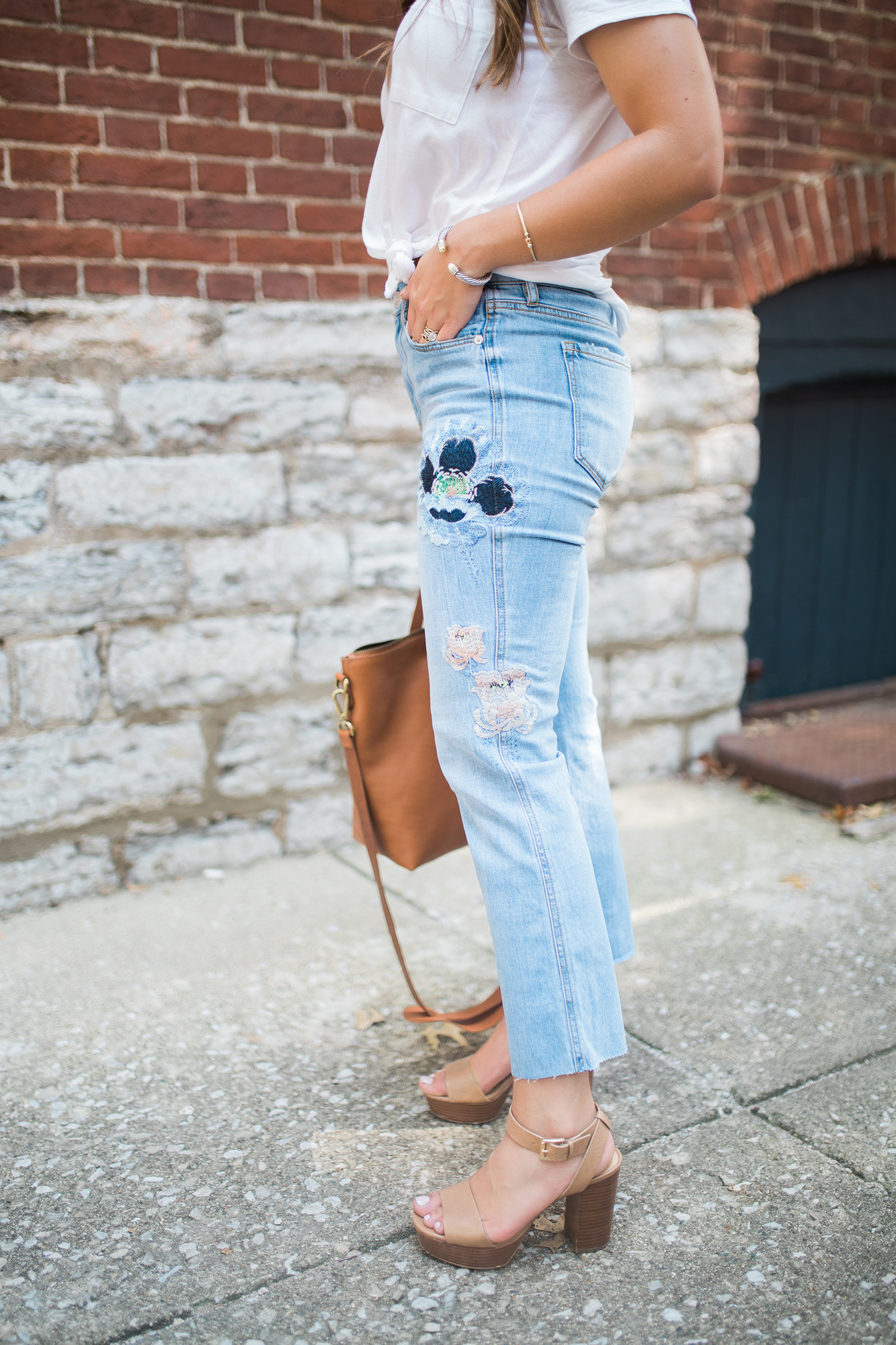 loft embroidered jeans