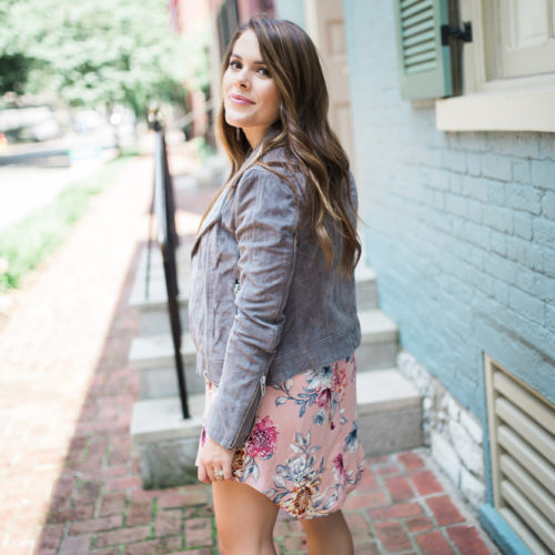 Summer to Fall Floral Dress / transitional style