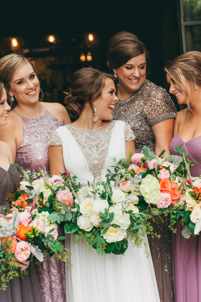 how to mix & match your bridesmaids’ dresses
