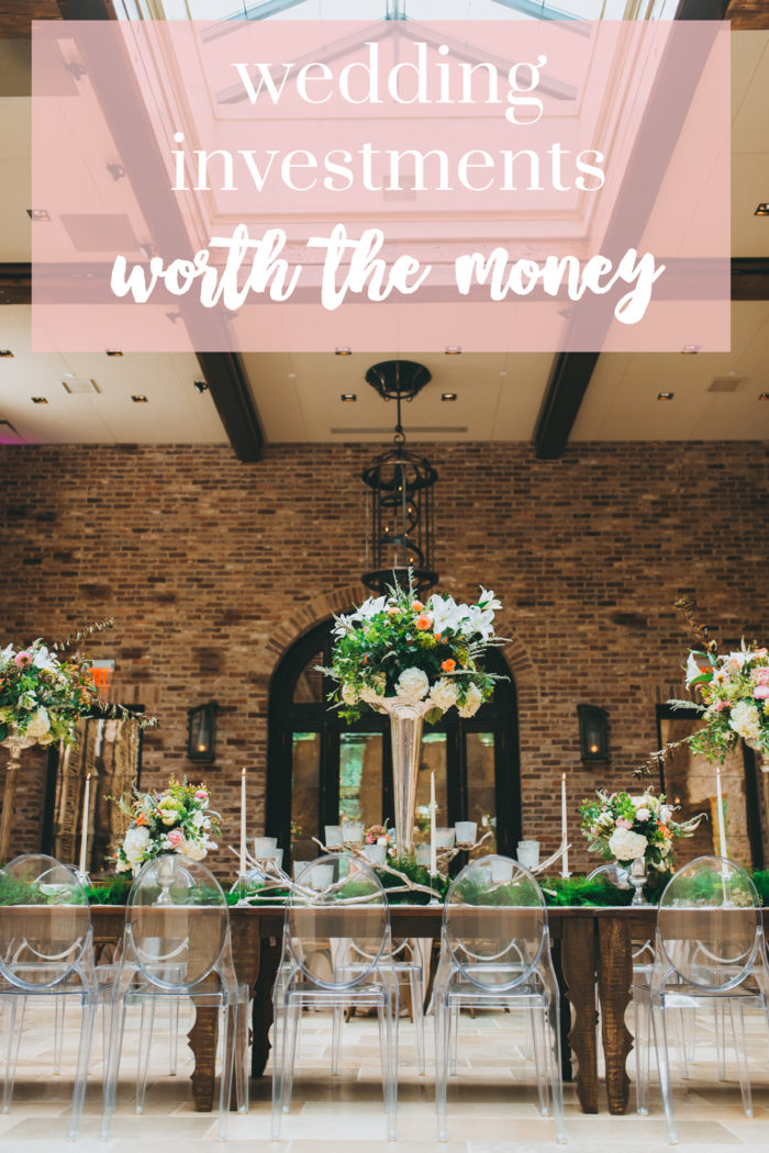 wedding investments that are 100% worth the money