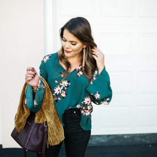 Must Have Sweaters For Fall / Fall Floral Blouse
