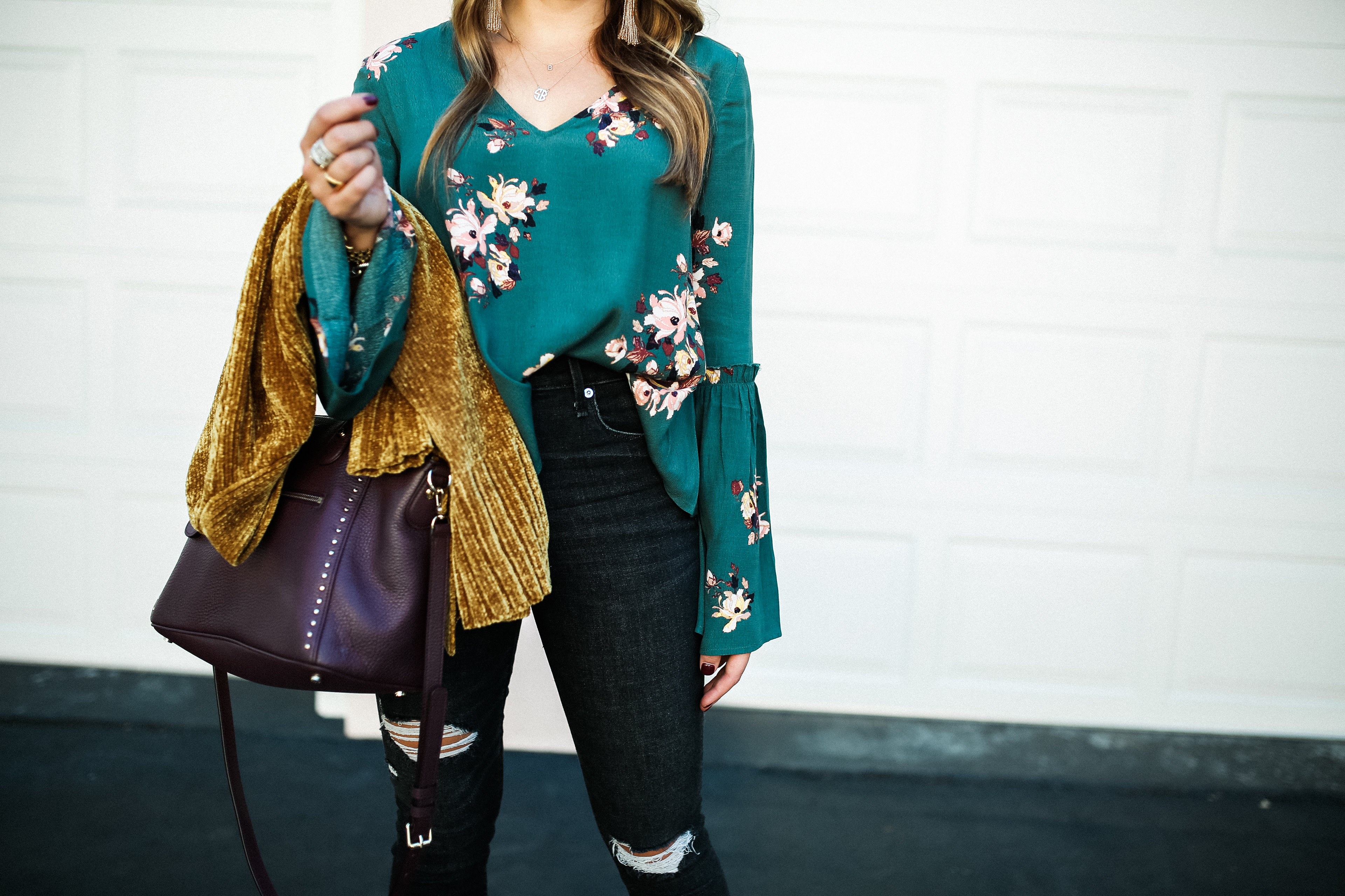 Must Have Sweaters For Fall / Fall Floral Blouse 