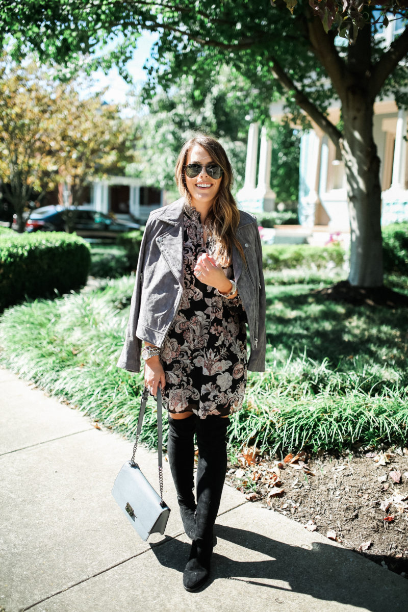 the easiest way to style a dress for fall - Glitter & Gingham