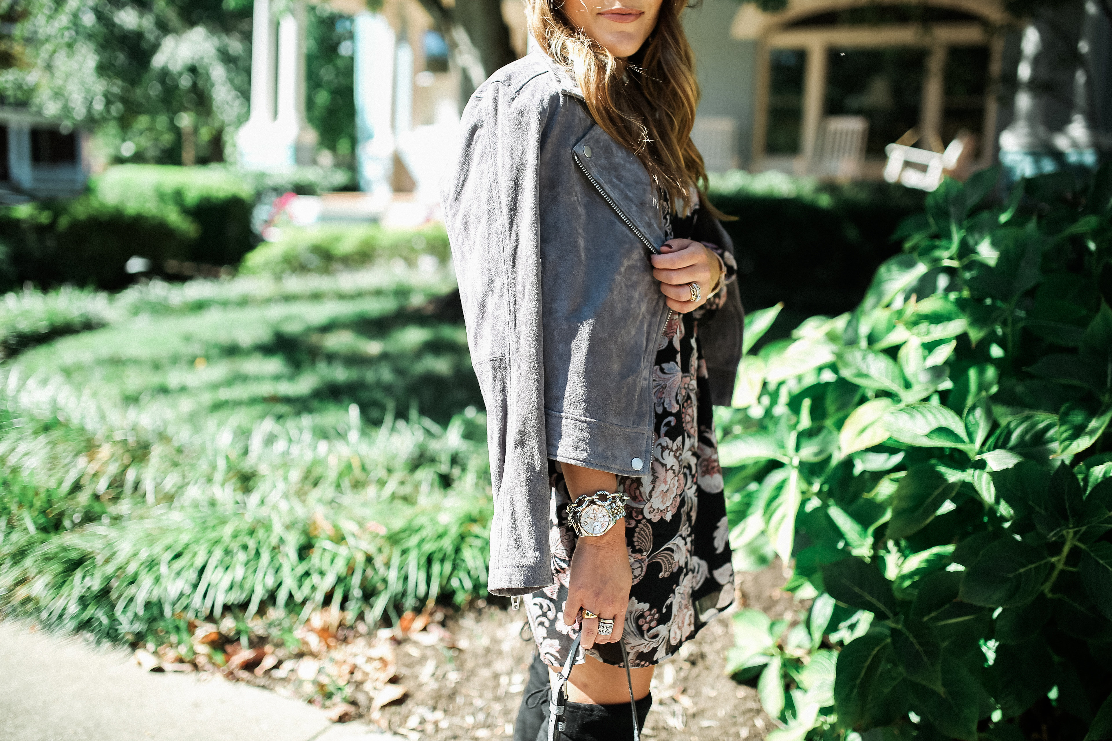 Printed Dress for Fall / Fall Outfit Ideas 