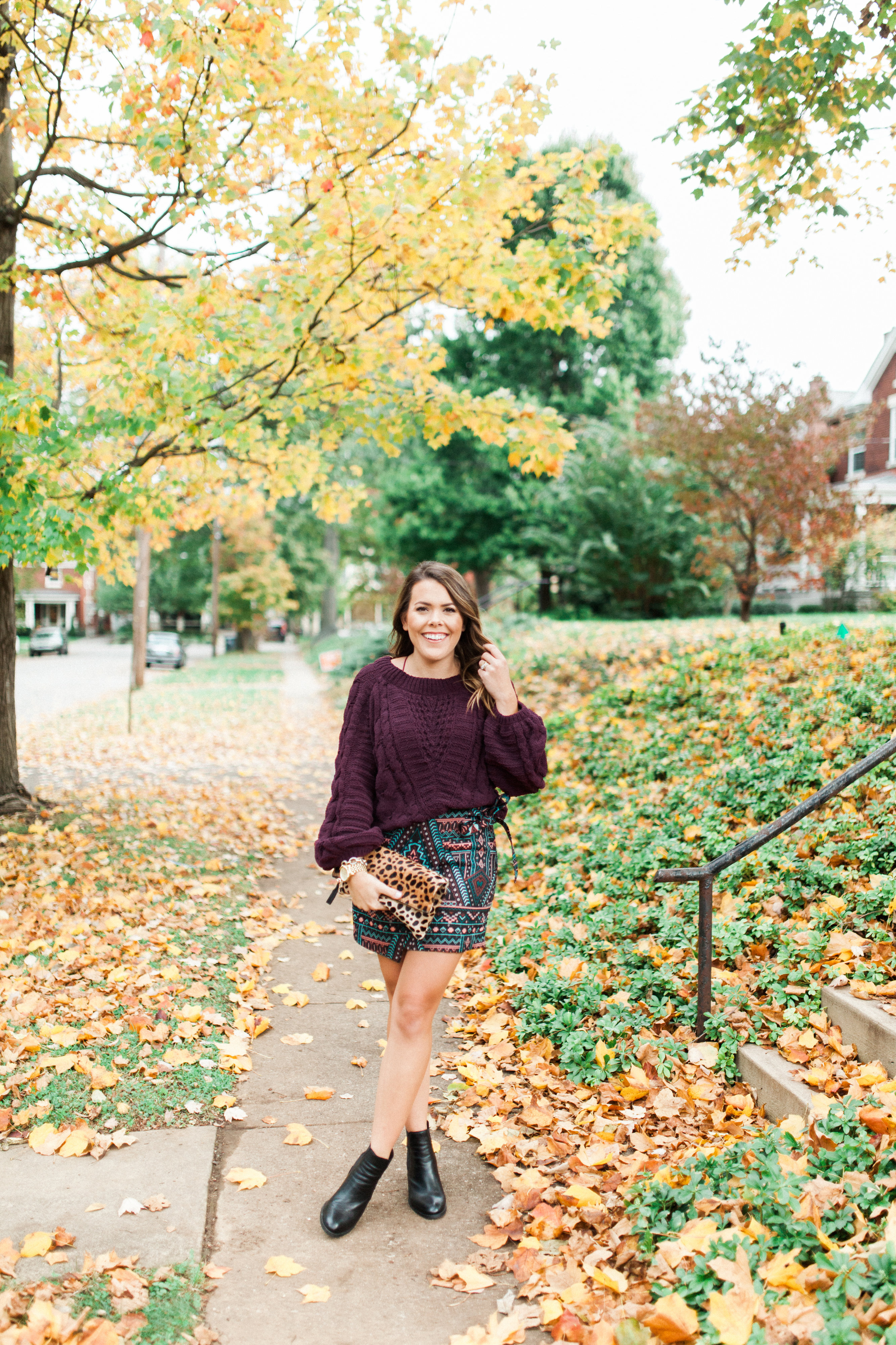 Cable Knit Chenille Sweater / Wrap Skirt for fall 