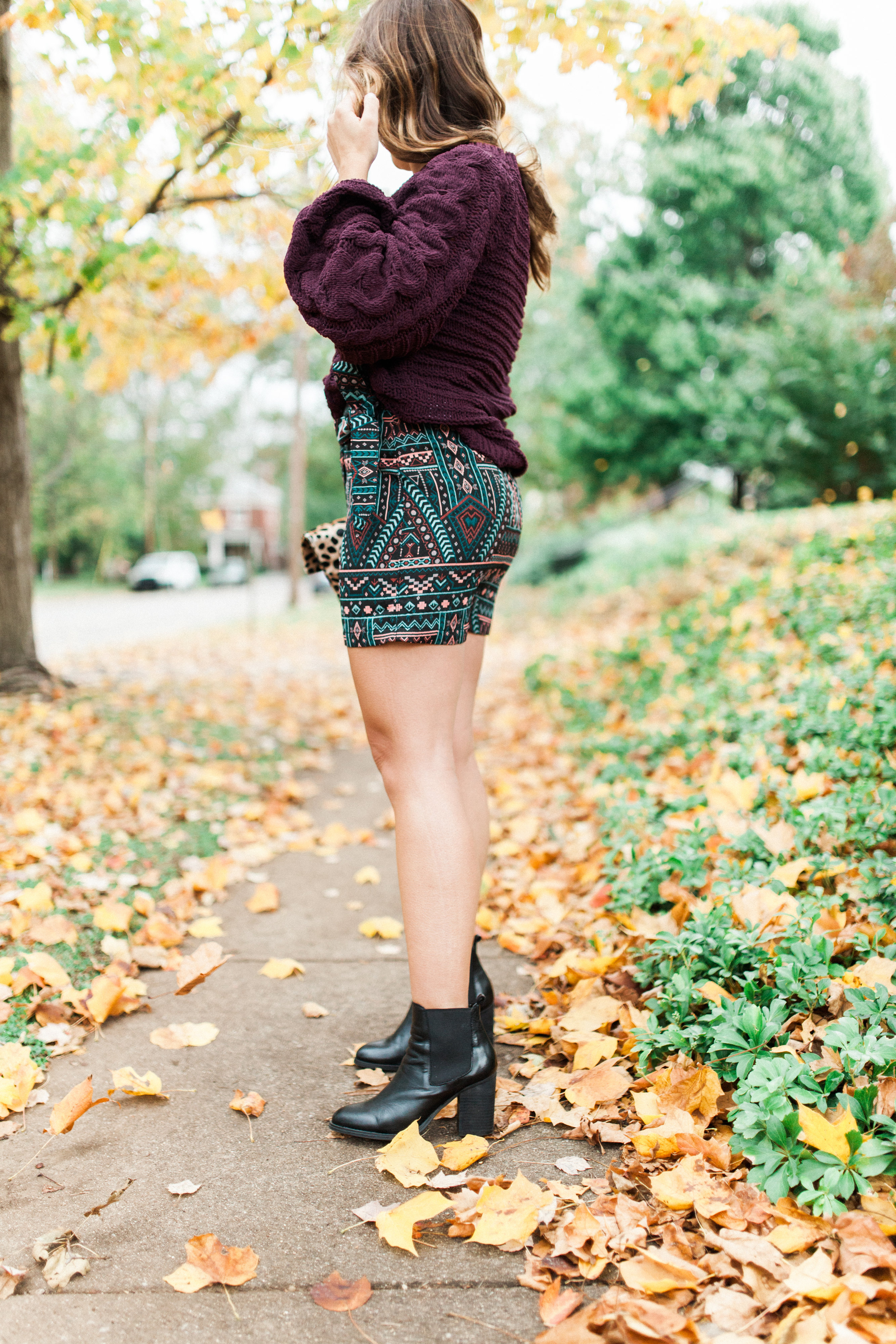 Cable Knit Chenille Sweater / Wrap Skirt for fall 