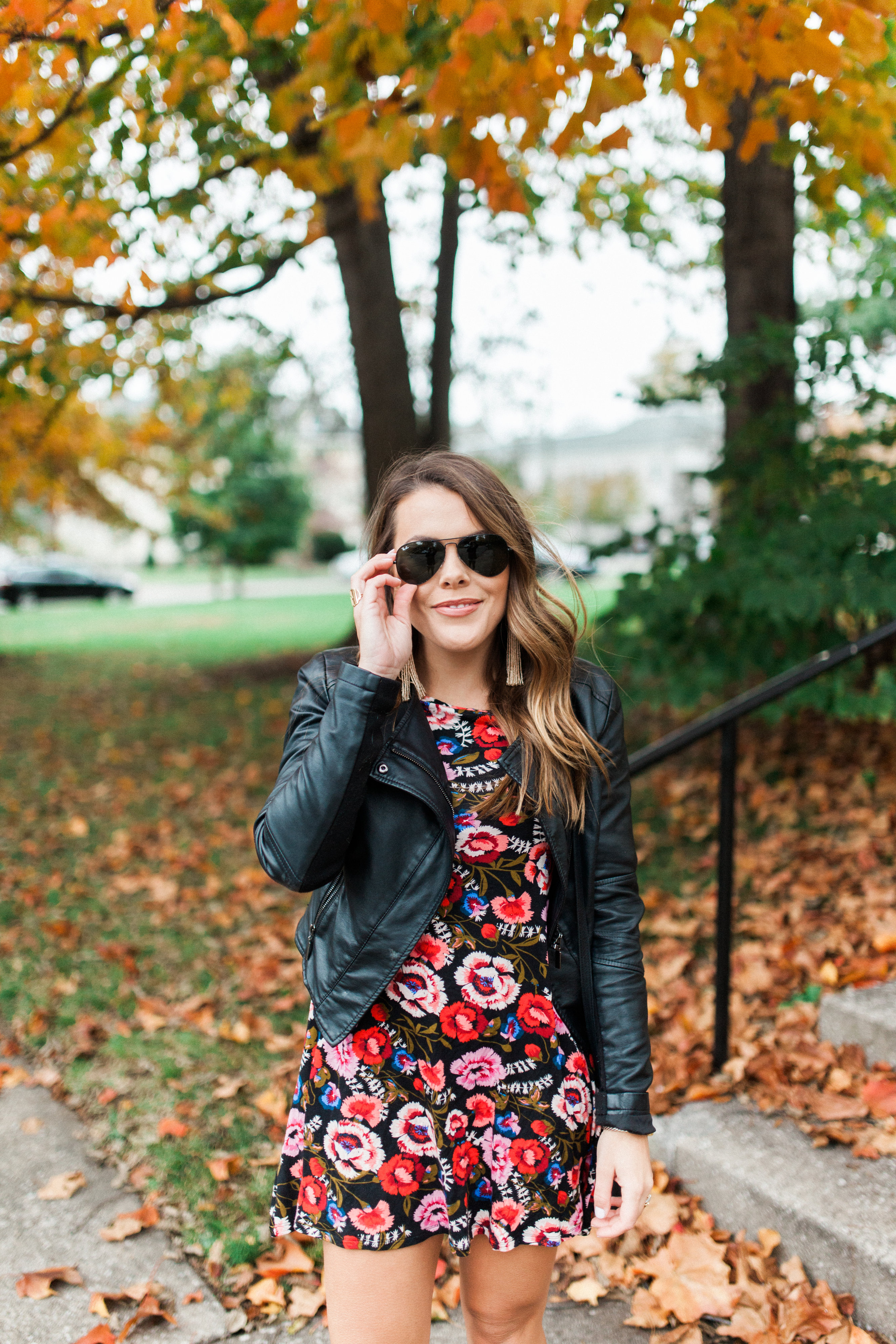 fall floral mini dress - Glitter ☀ Gingham