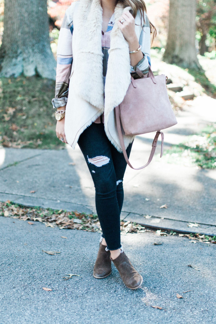 fall favorite faux fur vest