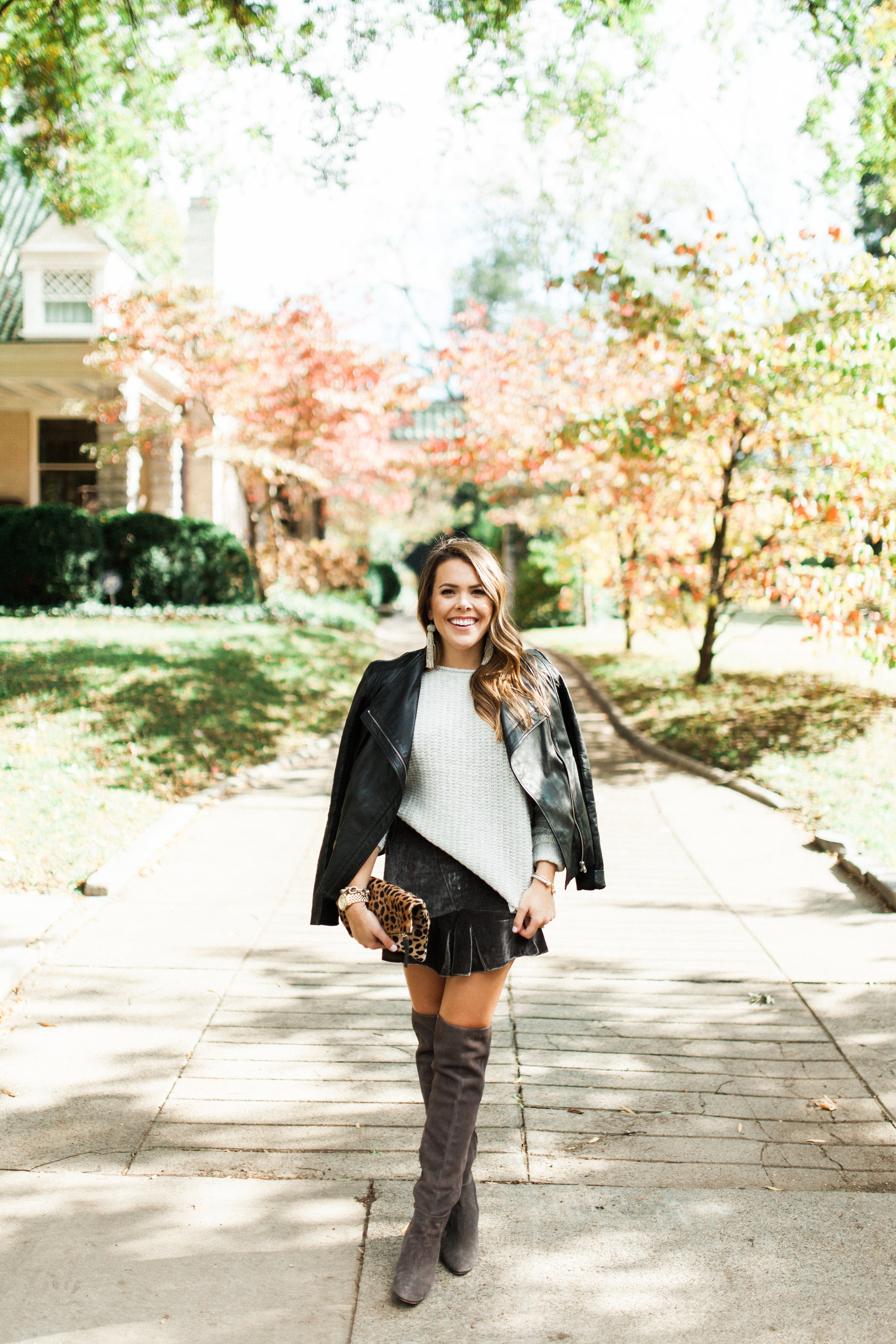 Velvet Skirt / Holiday Outfit 