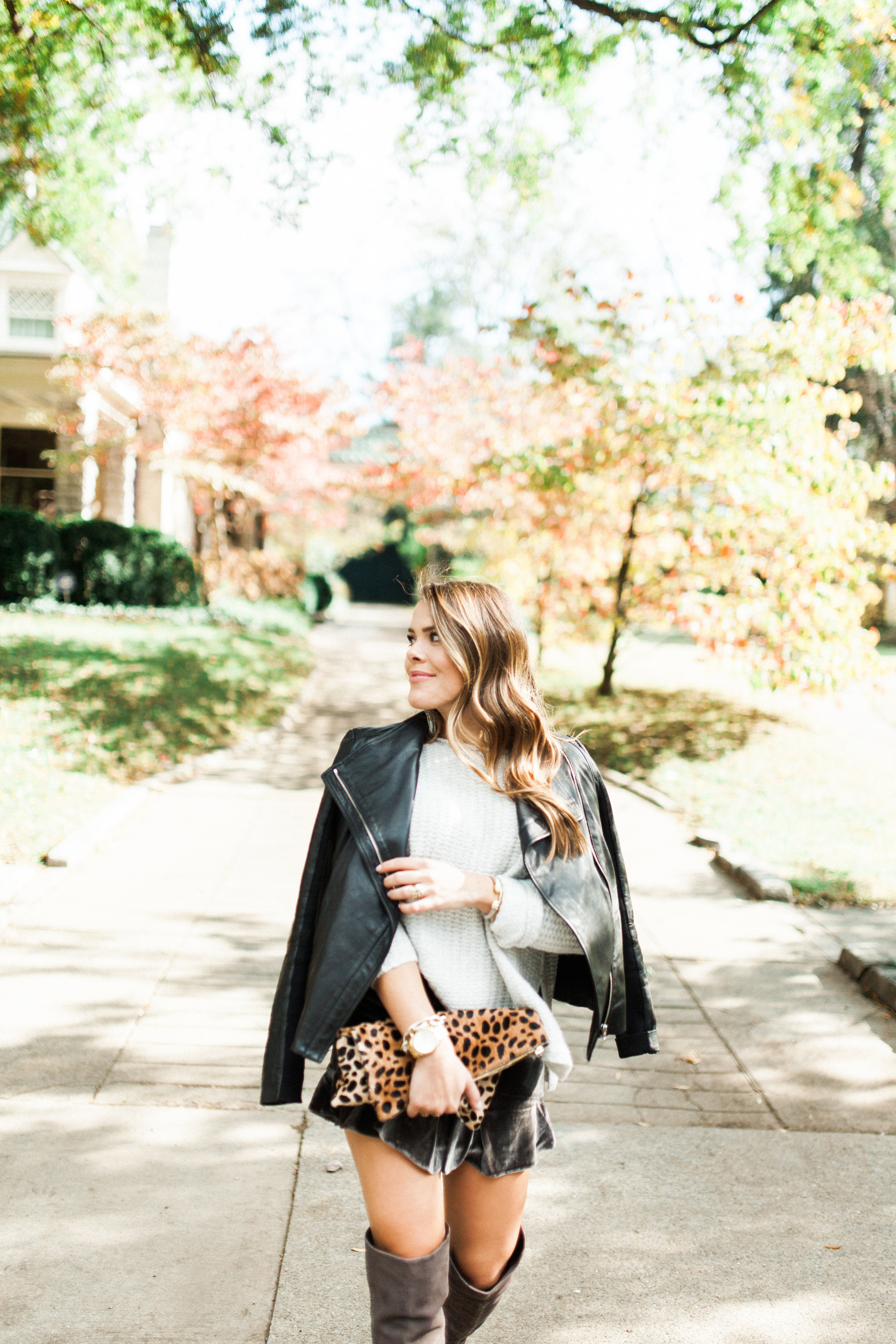 Velvet Skirt / Holiday Outfit 