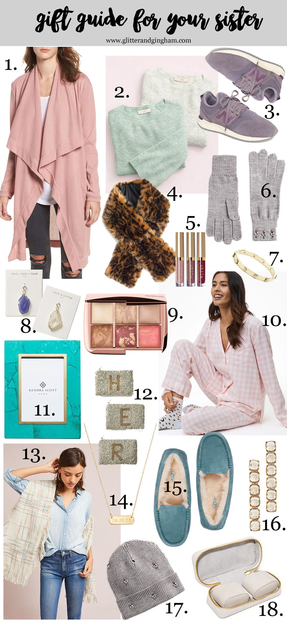 Holiday Gift Guide For Her / gift ideas for your sister