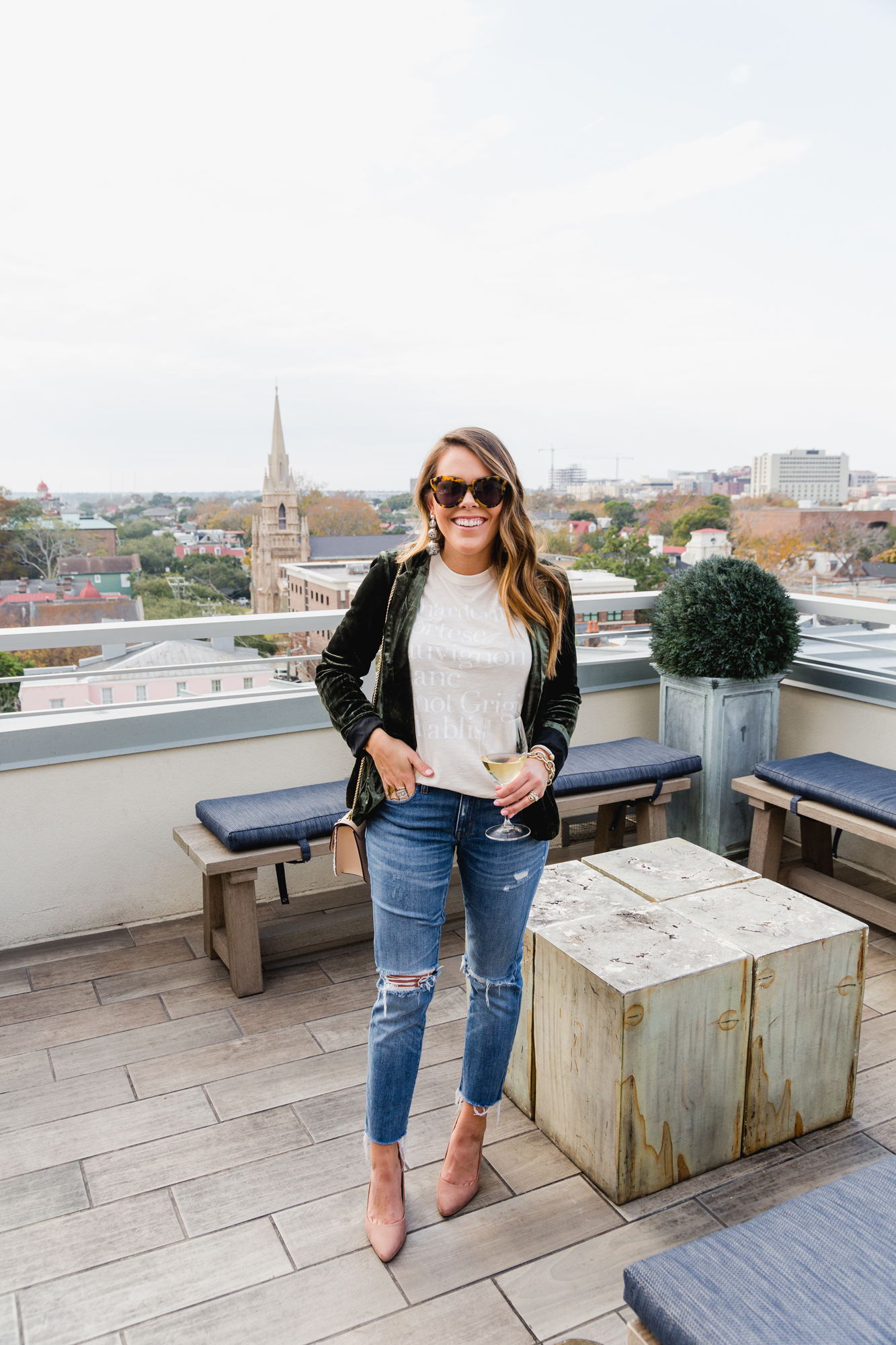 Velvet Blazer / Casual Holiday Outfit Inspiration 