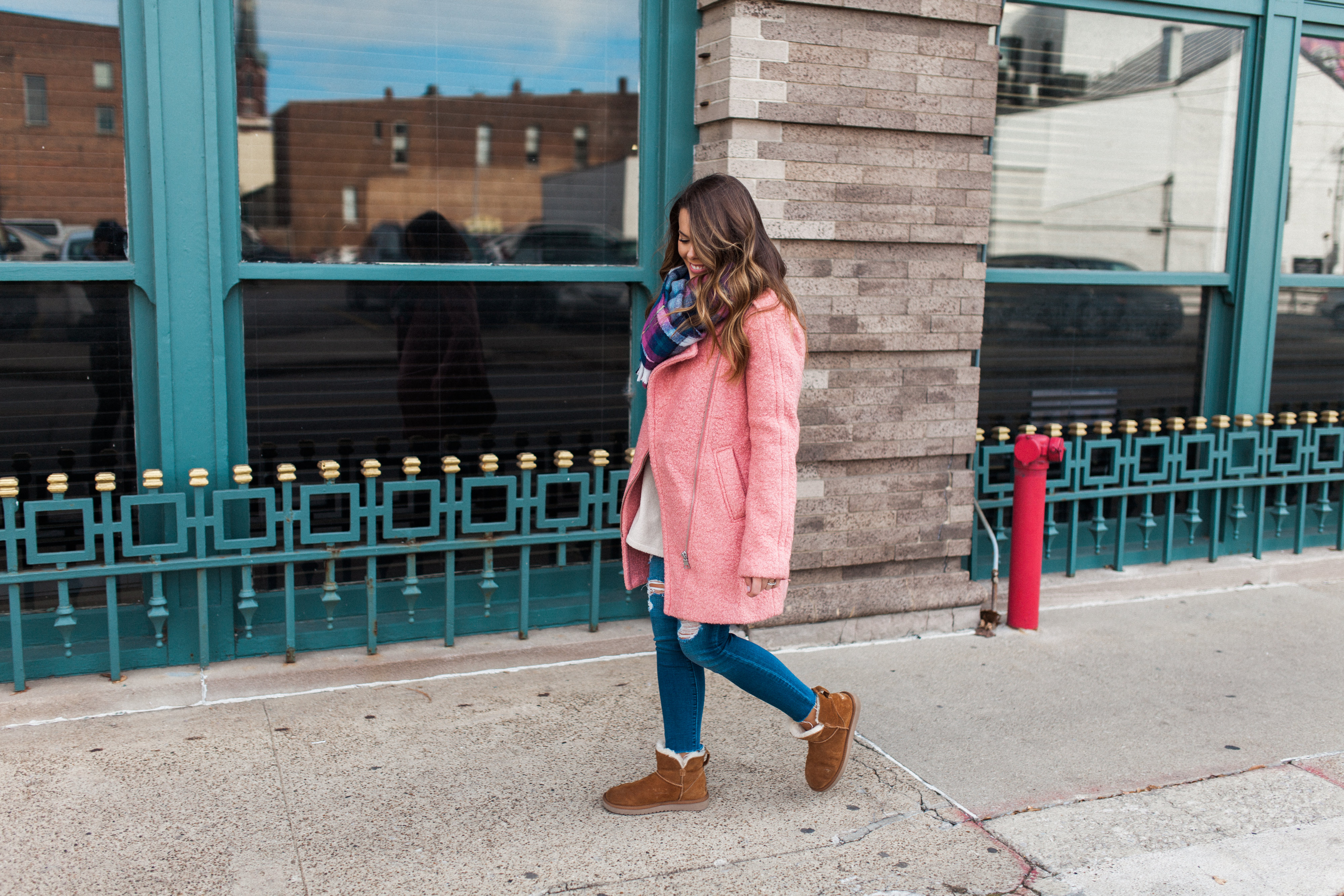 How to style a colorful coat 