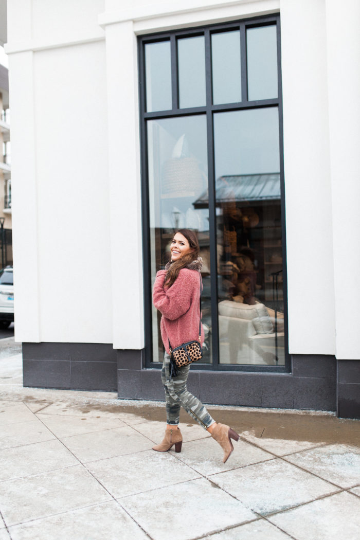 cozy up in camo pants