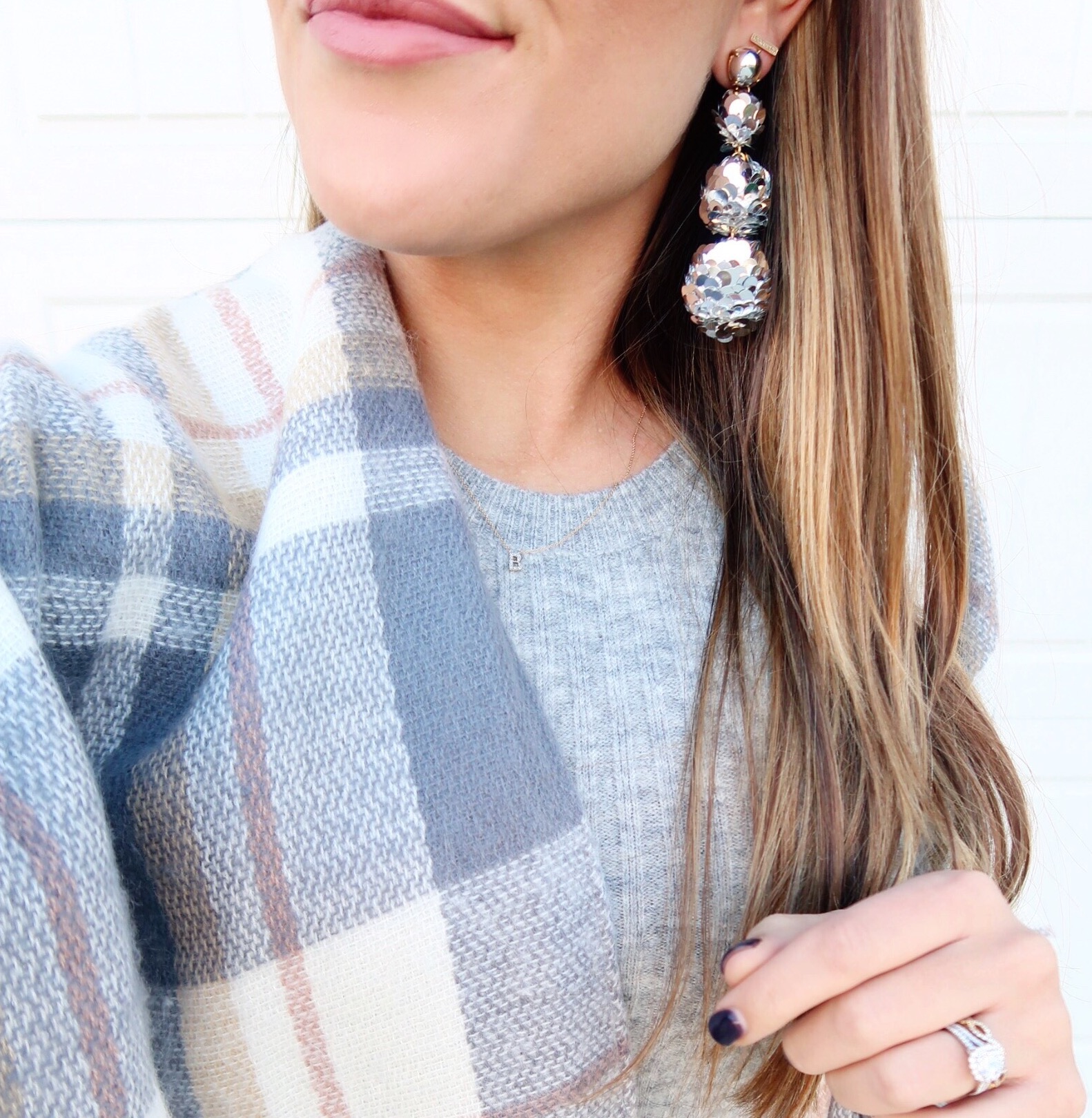 Winter Outfit Ideas / Disco Earrings