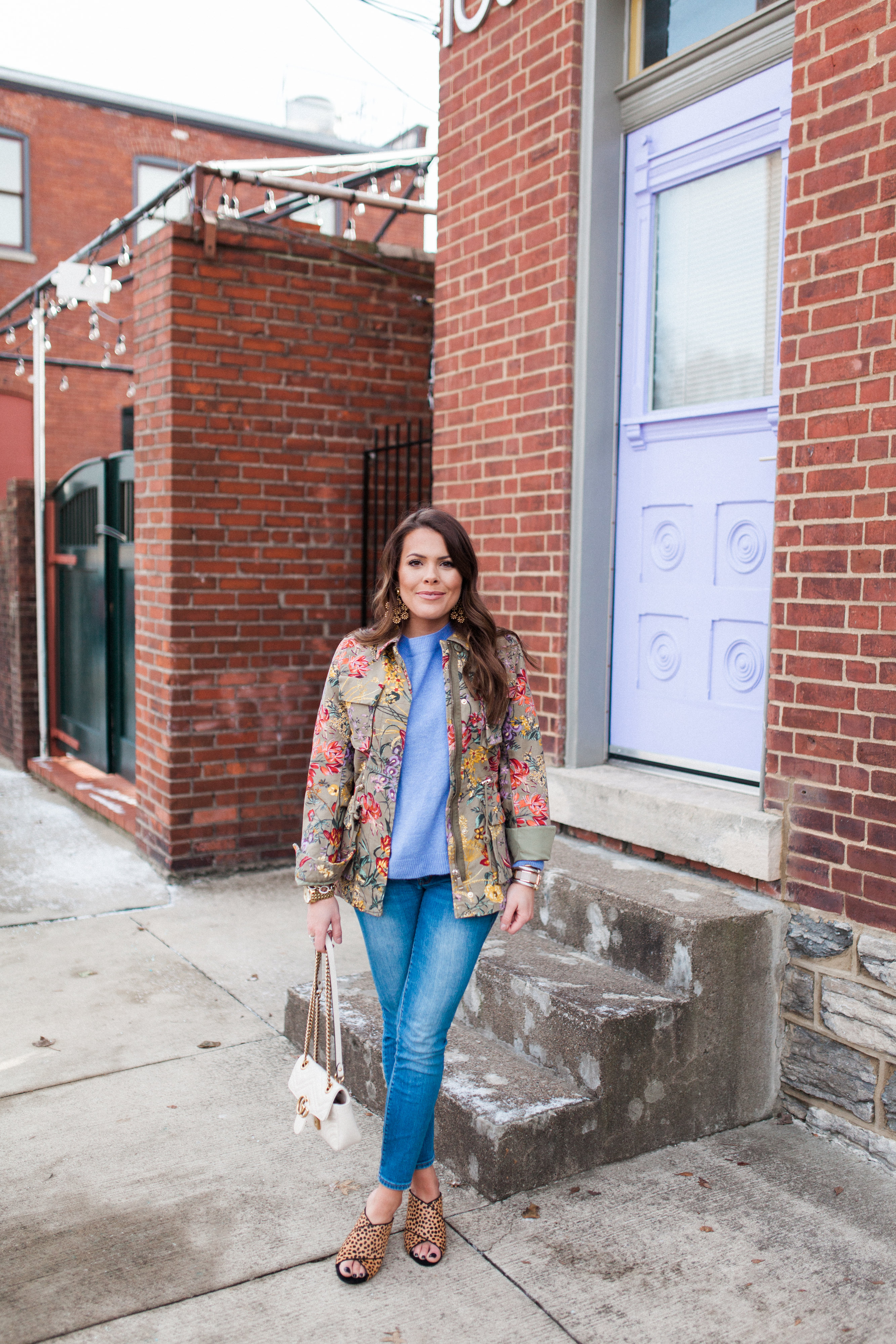 Floral Utility Jacket / Spring Outfit Inspo 