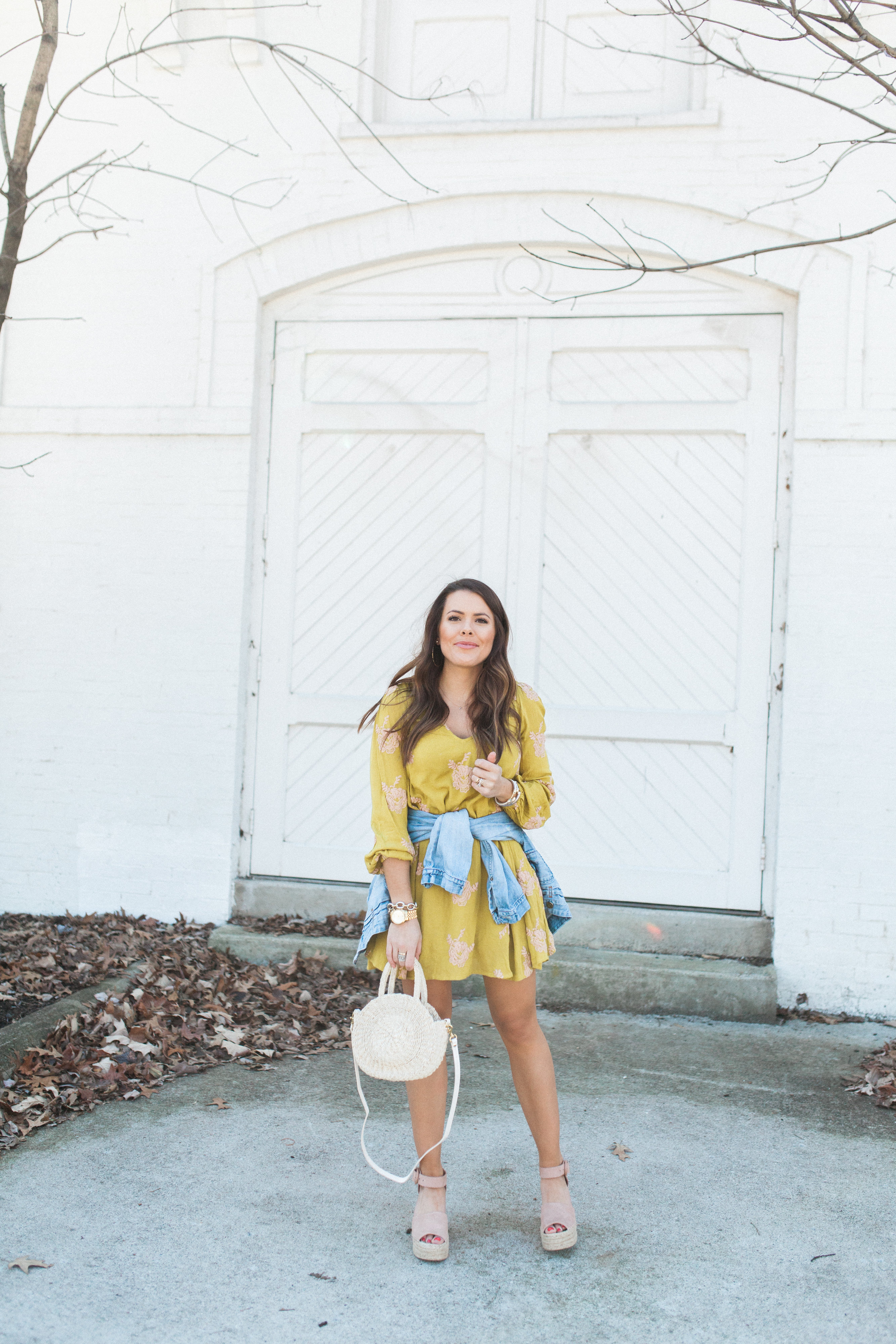 Floral Embroidered Dress / Casual Spring Dress 