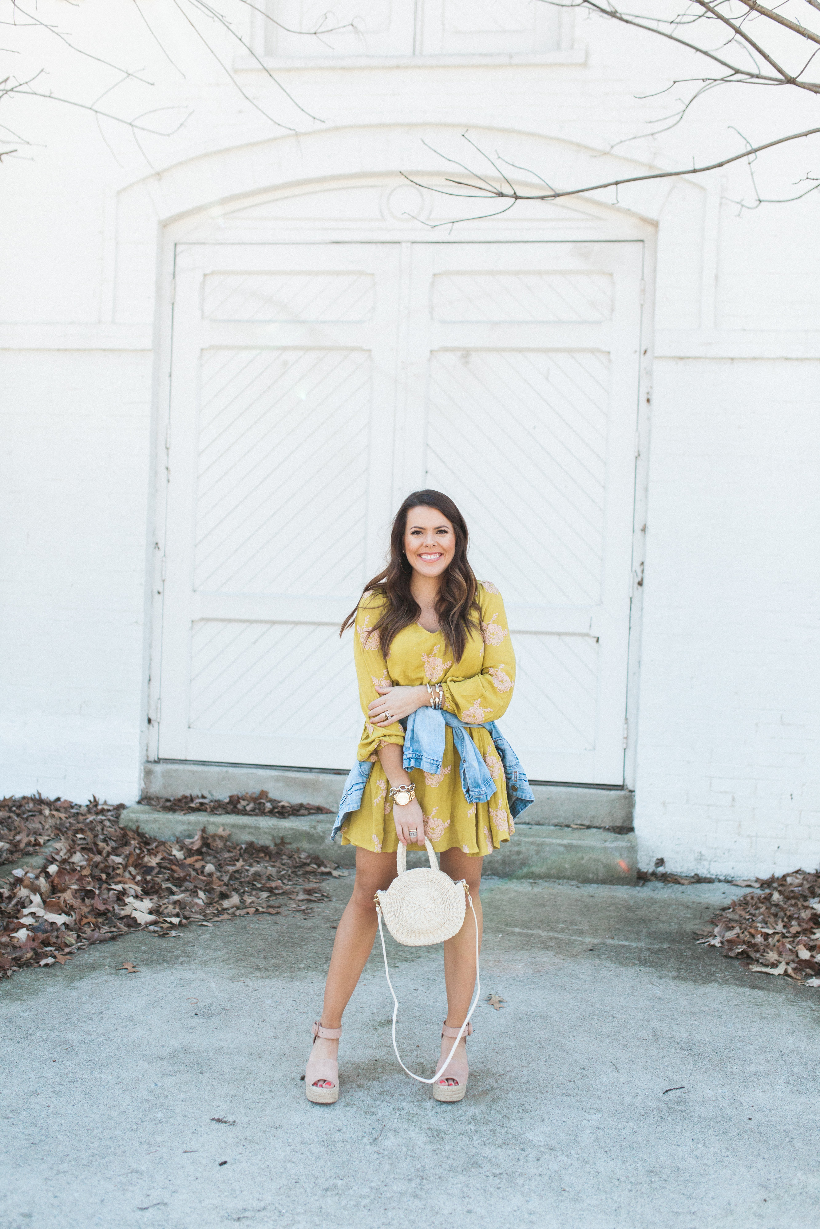 Floral Embroidered Dress / Casual Spring Dress 