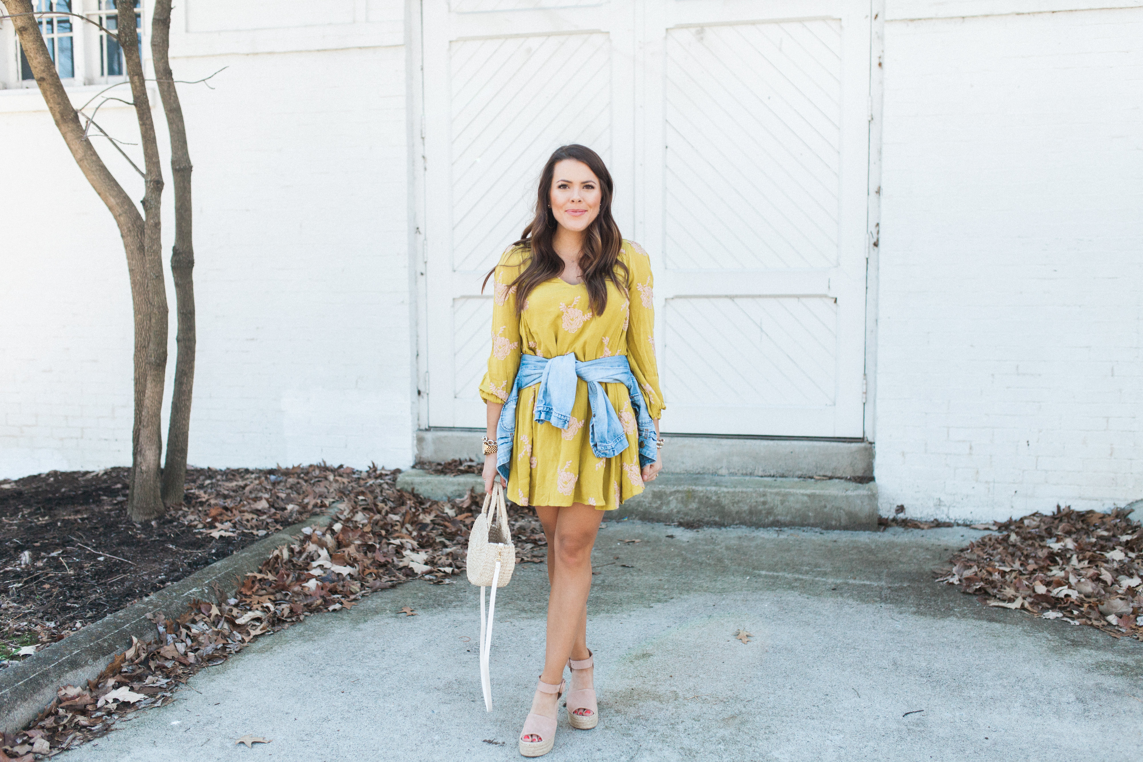 Floral Embroidered Dress / Casual Spring Dress 