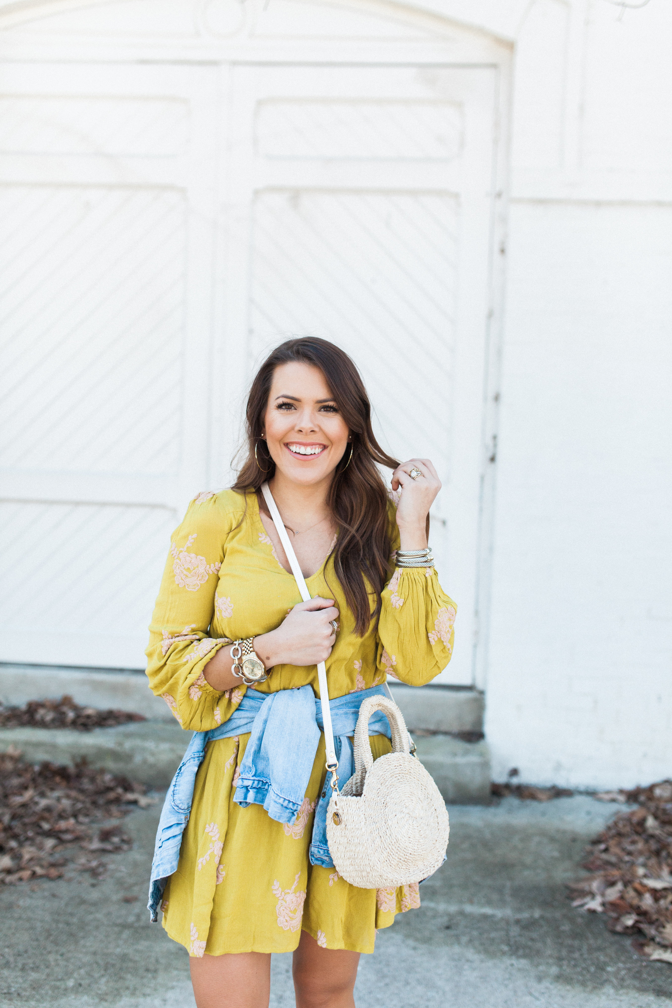 Floral Embroidered Dress / Casual Spring Dress 