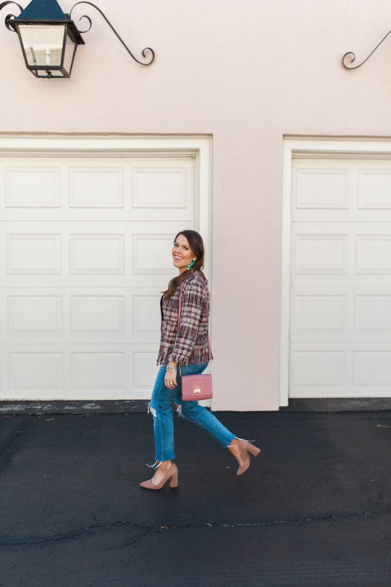 Gingham Tweed Jacket