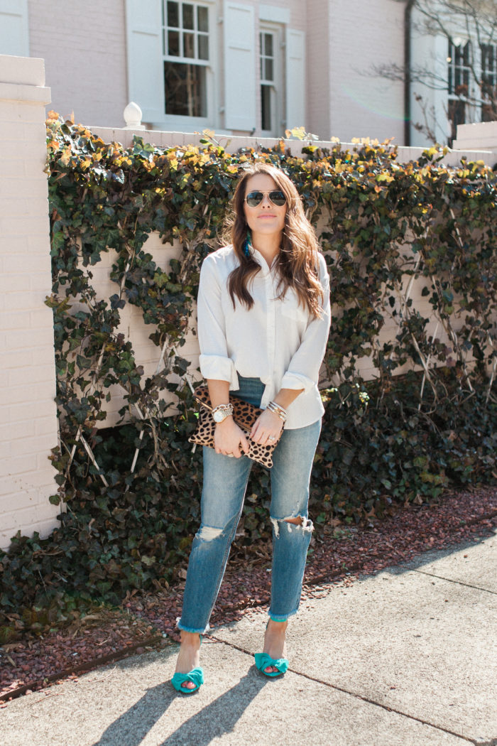 the best oversized white button down