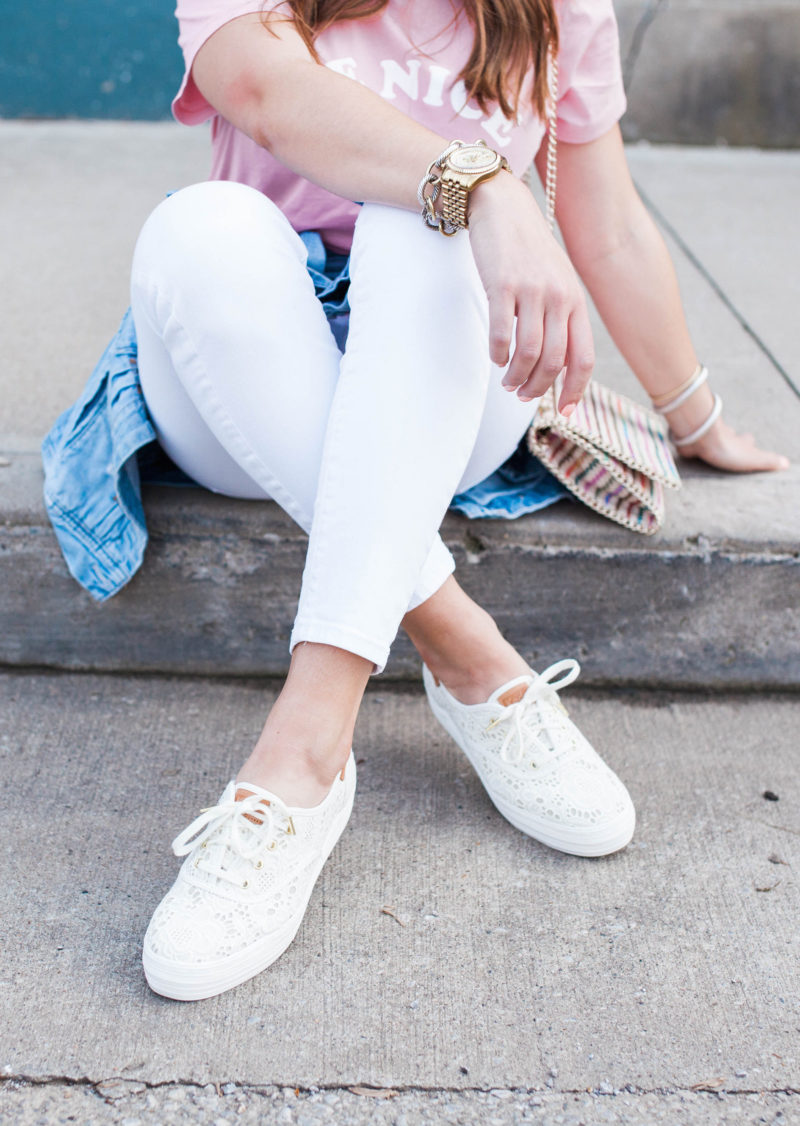 My Favorite Sneaker for Spring - Glitter & Gingham