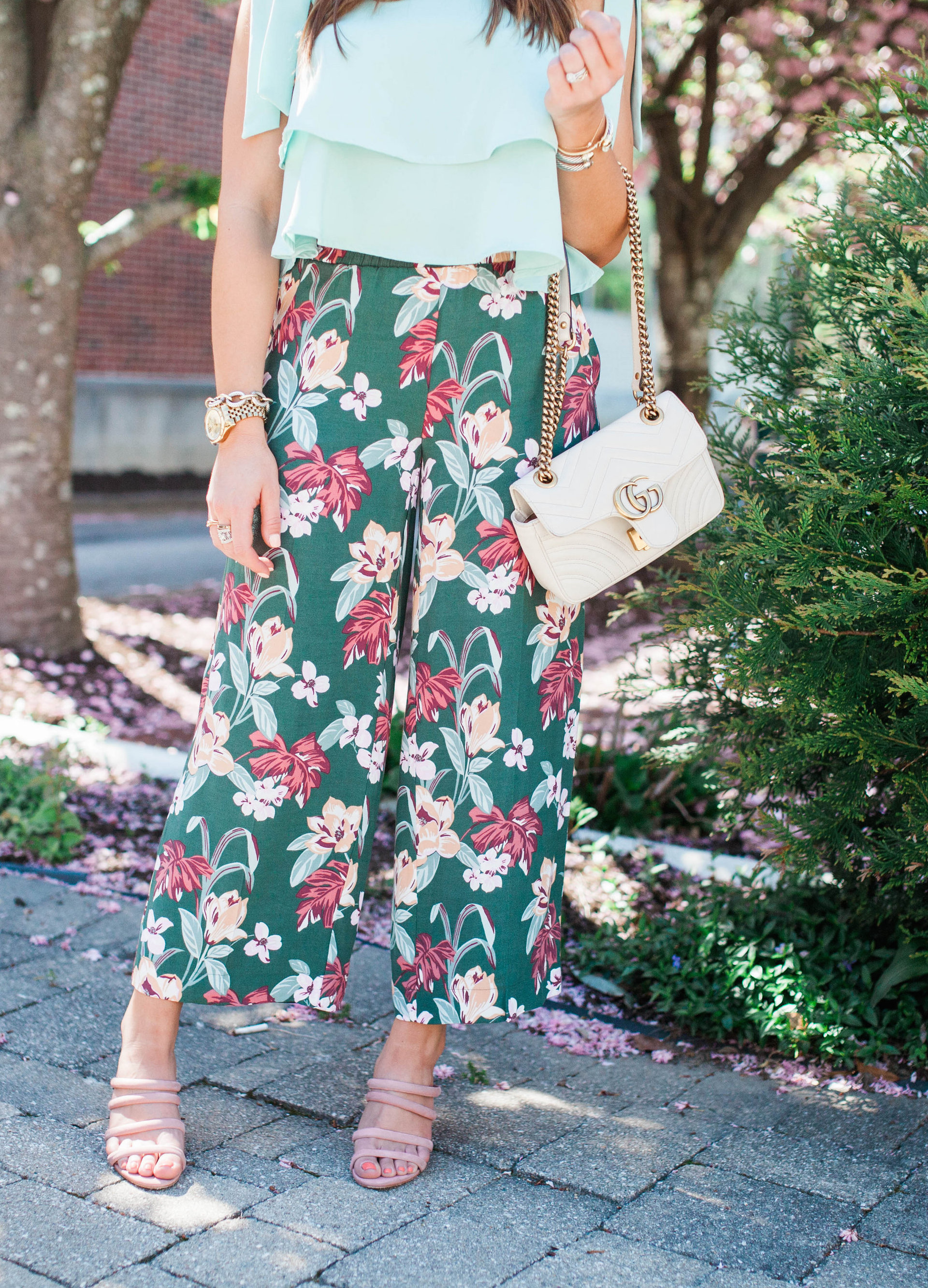 Tropical Print Pants / Summer Outfit Idea via Glitter & Gingham 