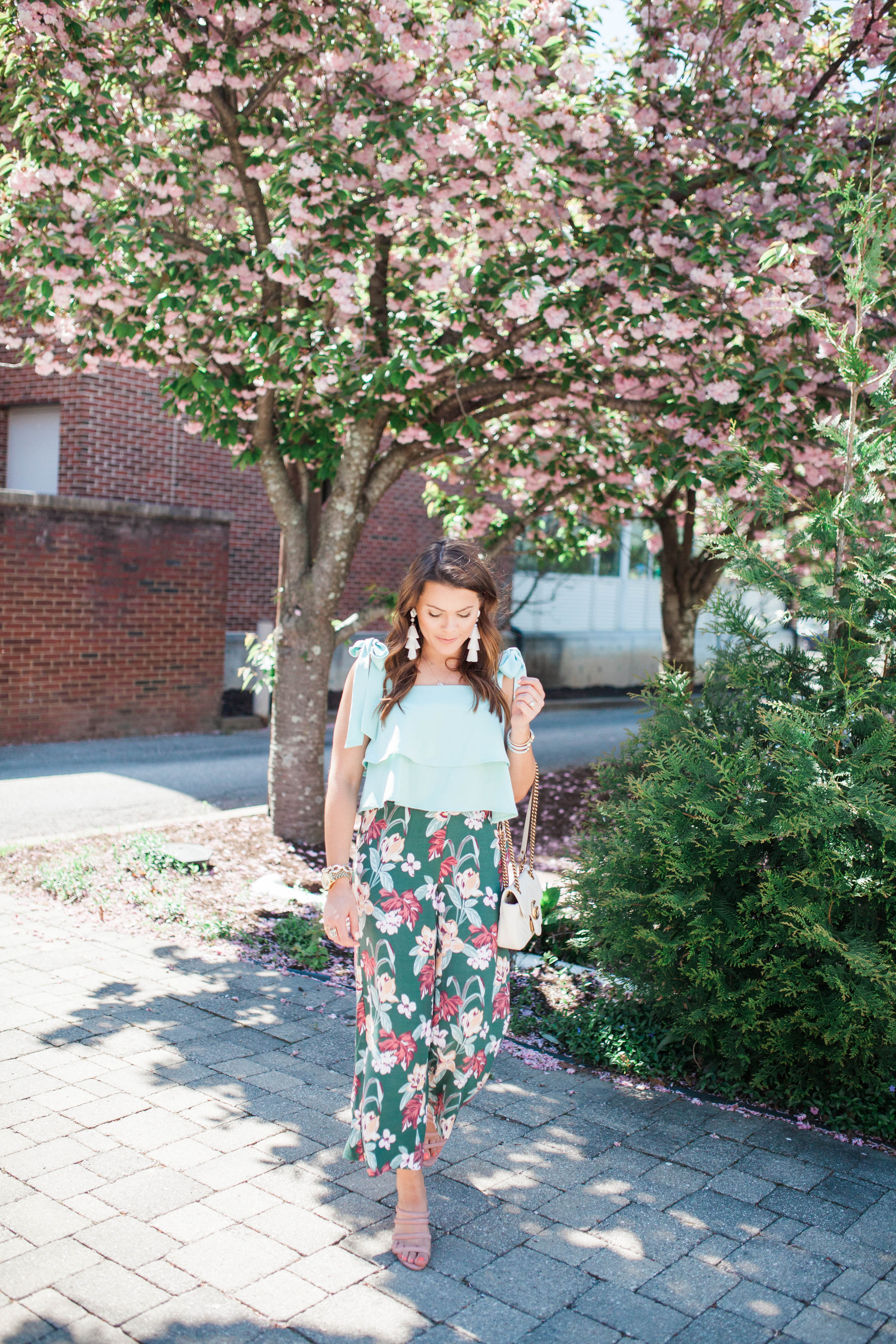 Tropical Print Pants / Summer Outfit Idea via Glitter & Gingham 