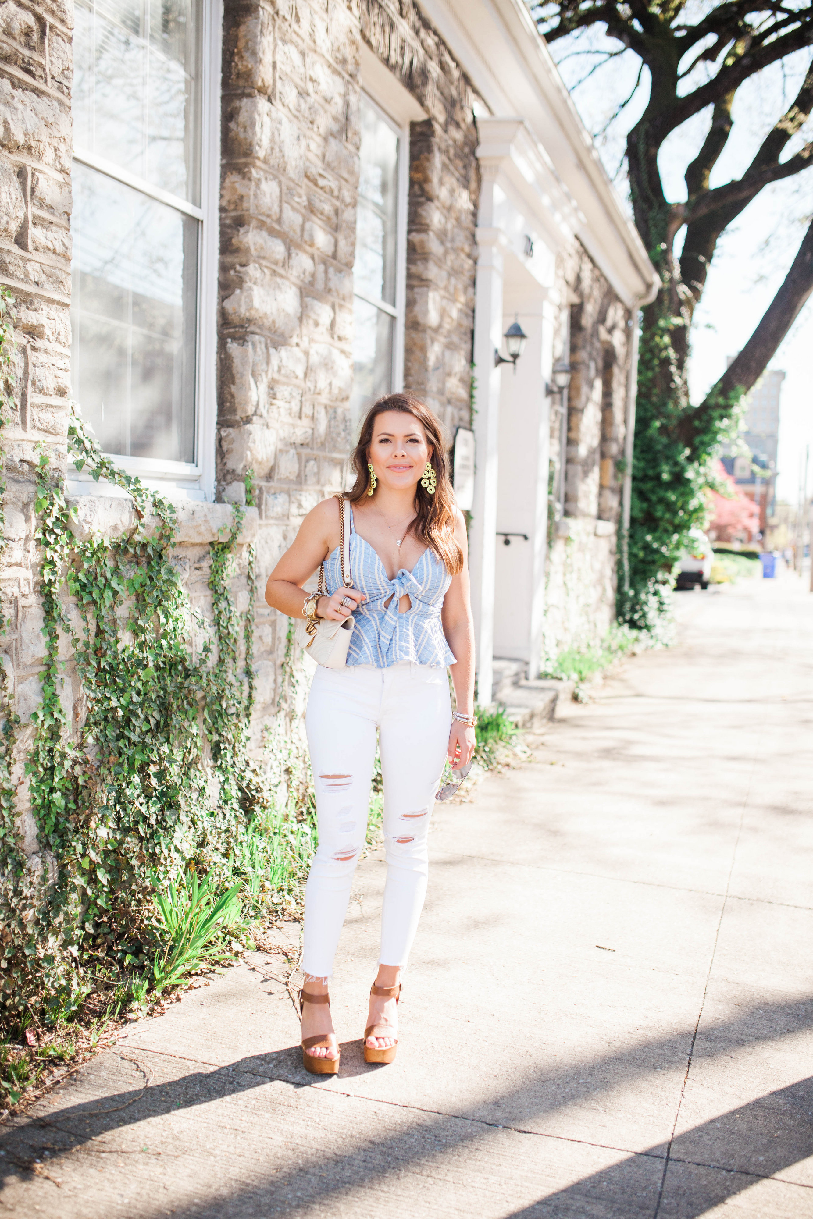 How to wear a crop top / stripe crop top 