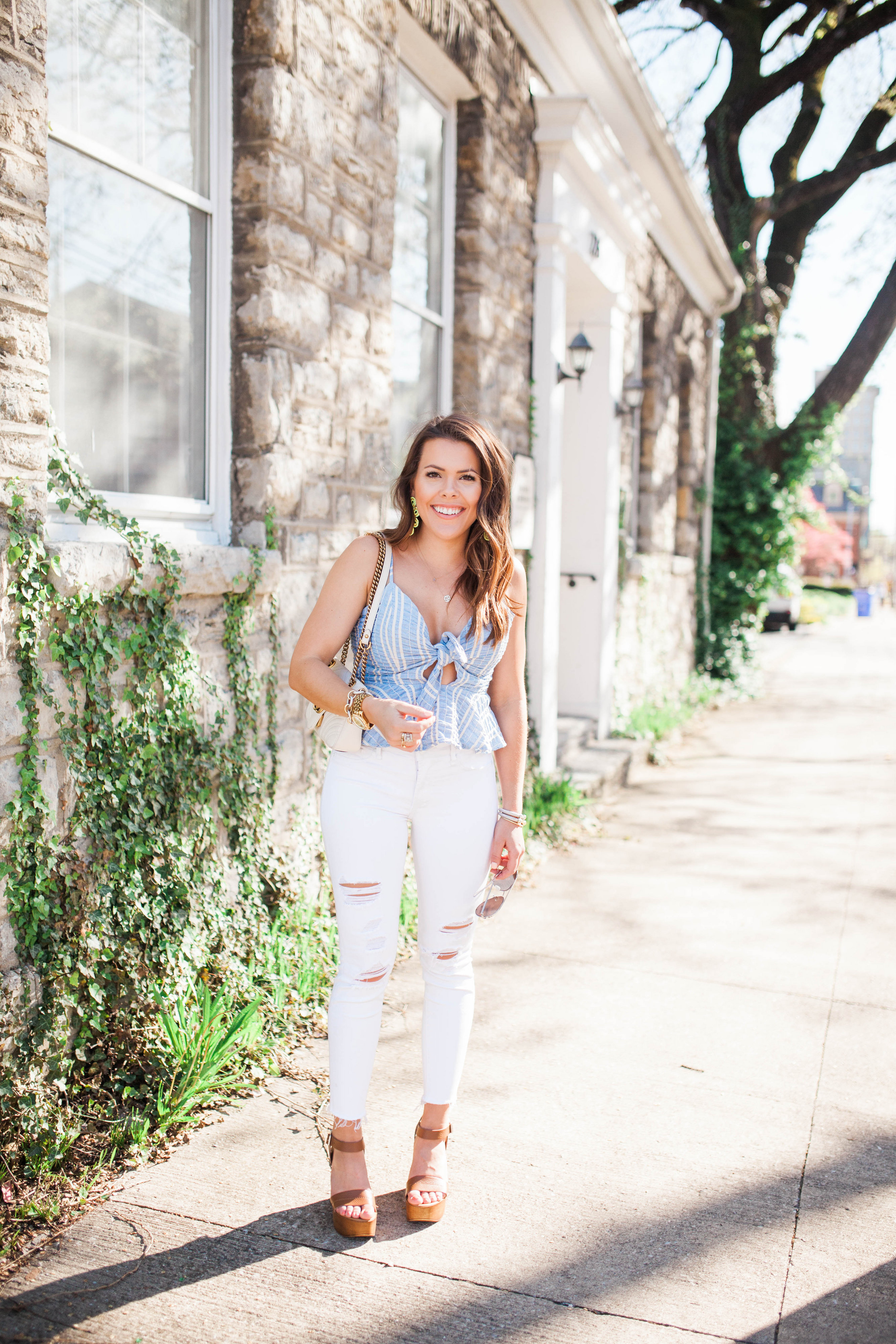 How to wear a crop top / stripe crop top 